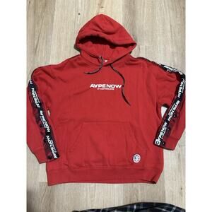 Aape Now By A Bathing Ape (BAPE)  Red Camo Hoodie XS Streetwear LOGO